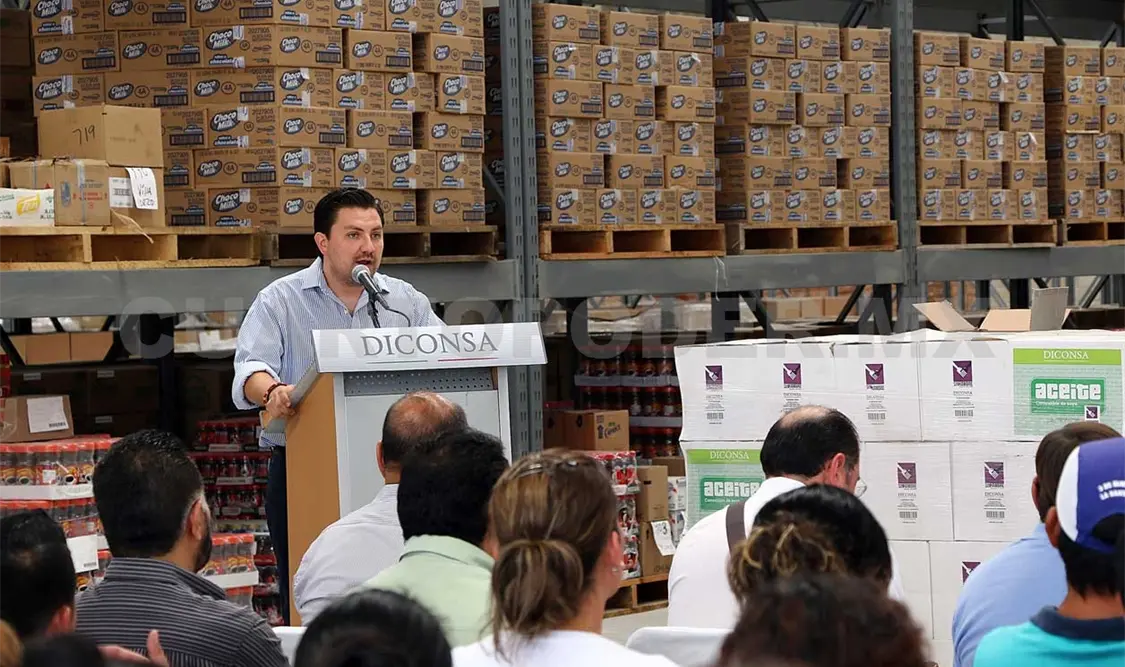 Celebran inauguración de Almacén de Diconsa