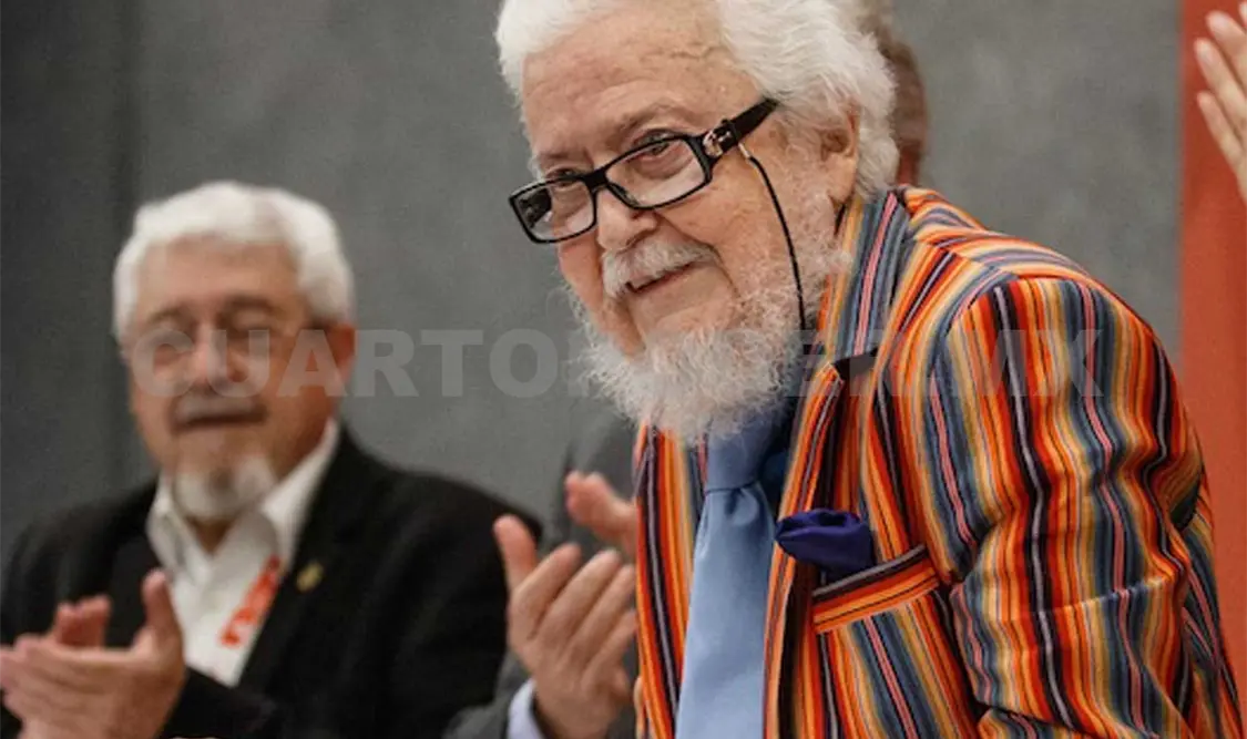 Fernando del Paso en la Feria del Libro de Guadalajara. Cortesía