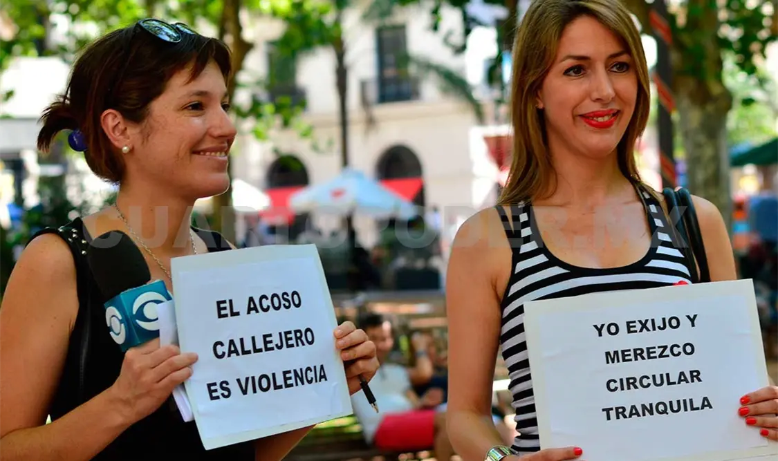 El acoso callejero es el conjunto de prácticas, gestos, silbidos, sonidos de besos, tocamientos, exhibicionismo y persecuciones, dice Contreras Julián. Agencias