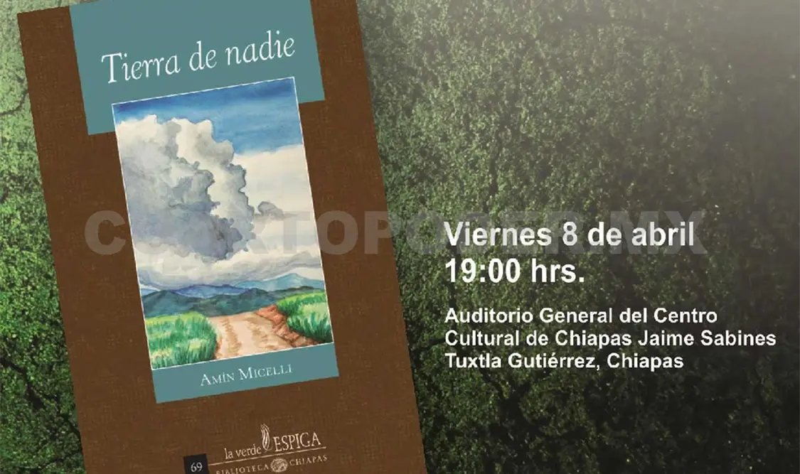 La presentación será hoy a las 19:00 en el centro cultural Jaime Sabines. Cortesía