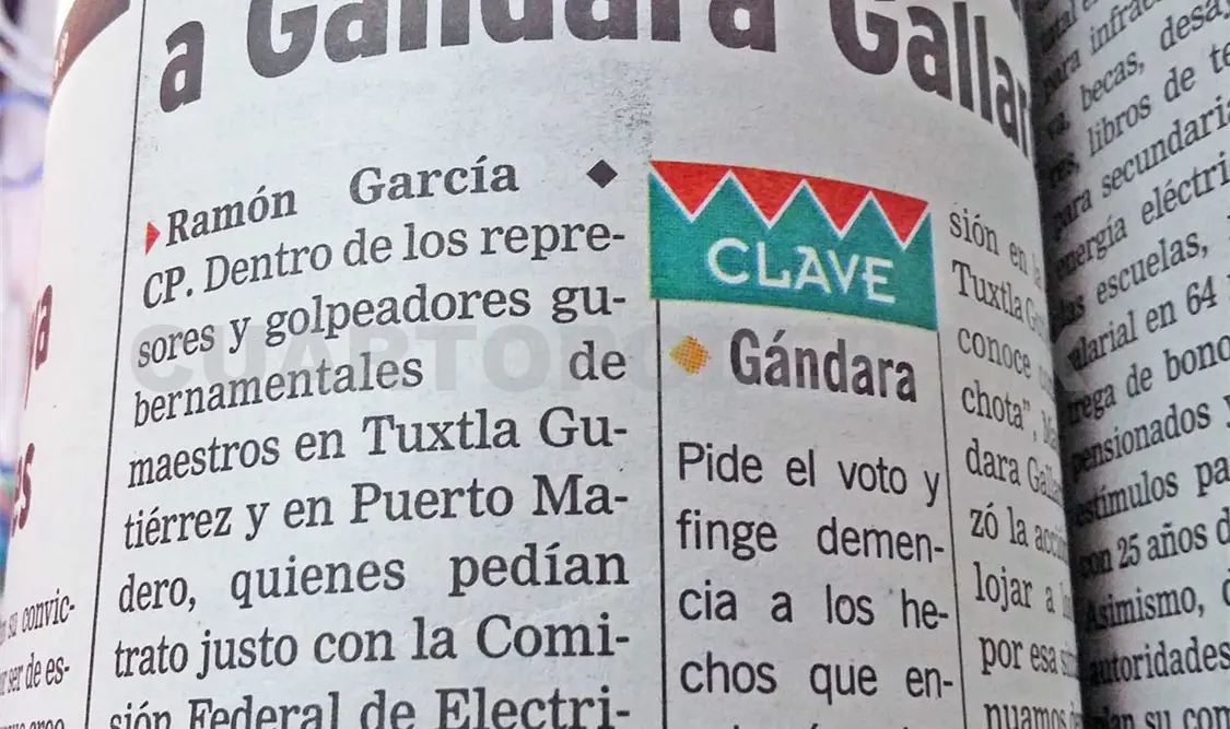 Siniestro pasado: Magisterio repudia a Gándara Gallardo