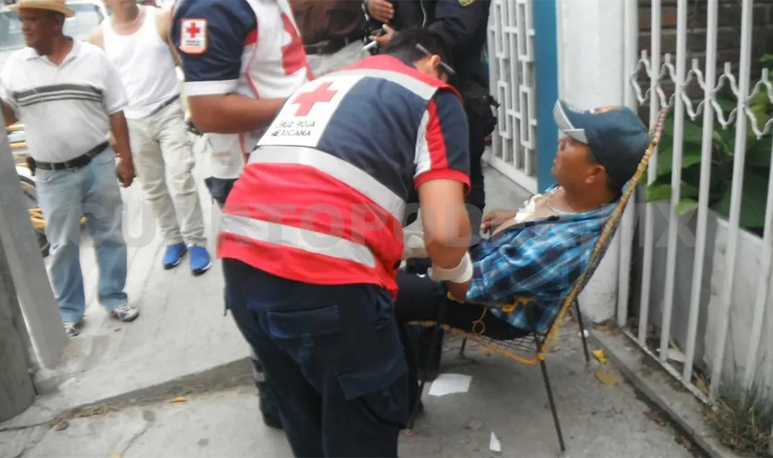 Sujeto herido con arma blanca