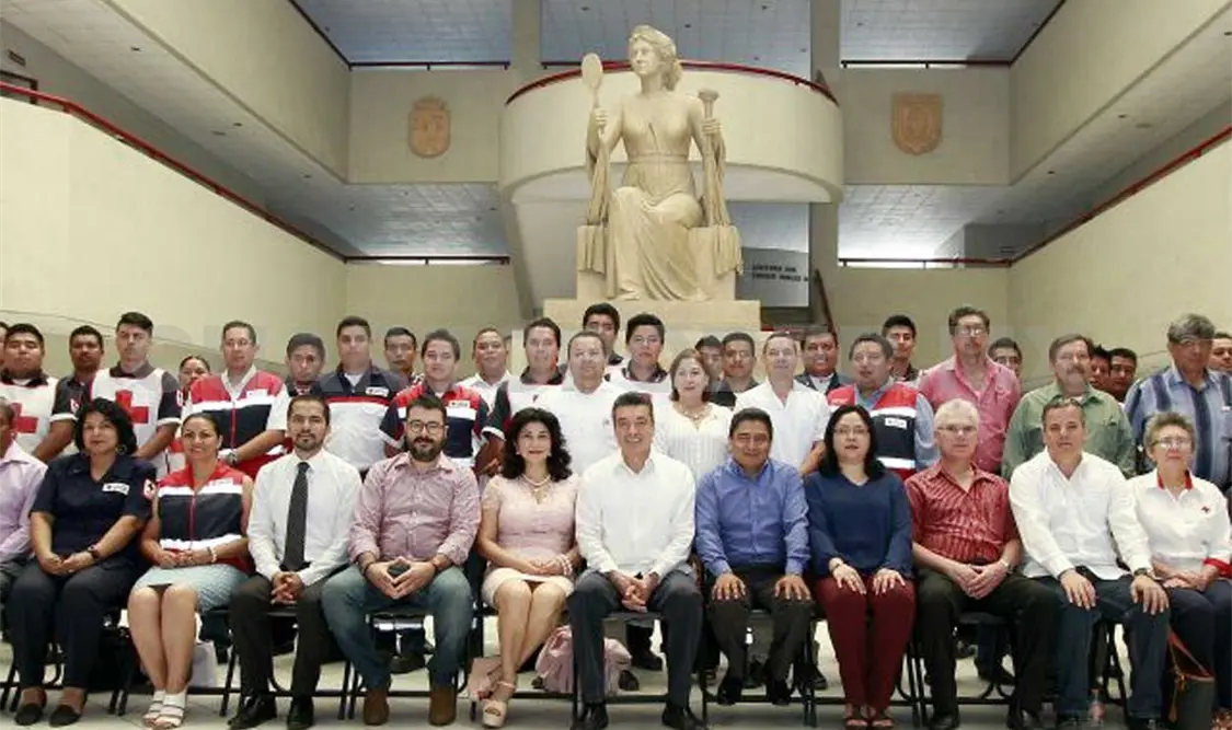 Inauguran capacitación a la Cruz Roja Mexicana