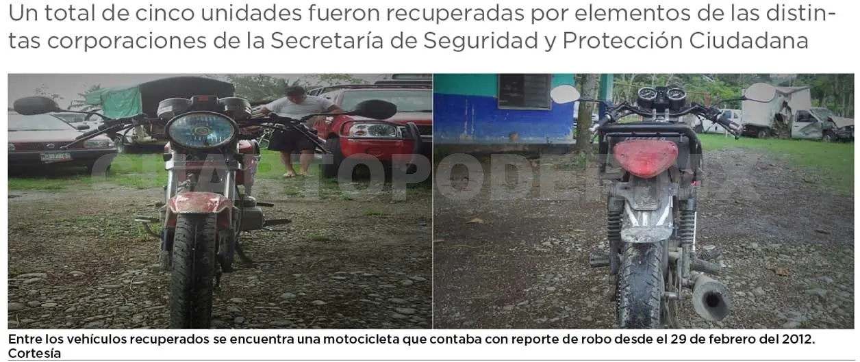 Recuperan vehículos robados