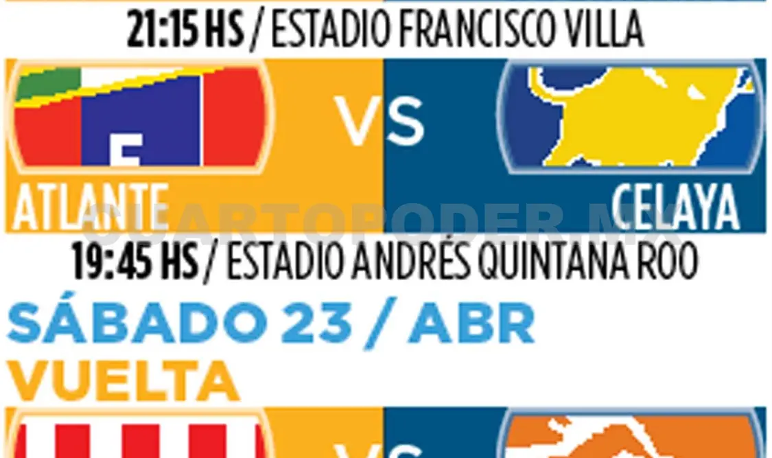 Definen horarios de los partidos de Liguilla