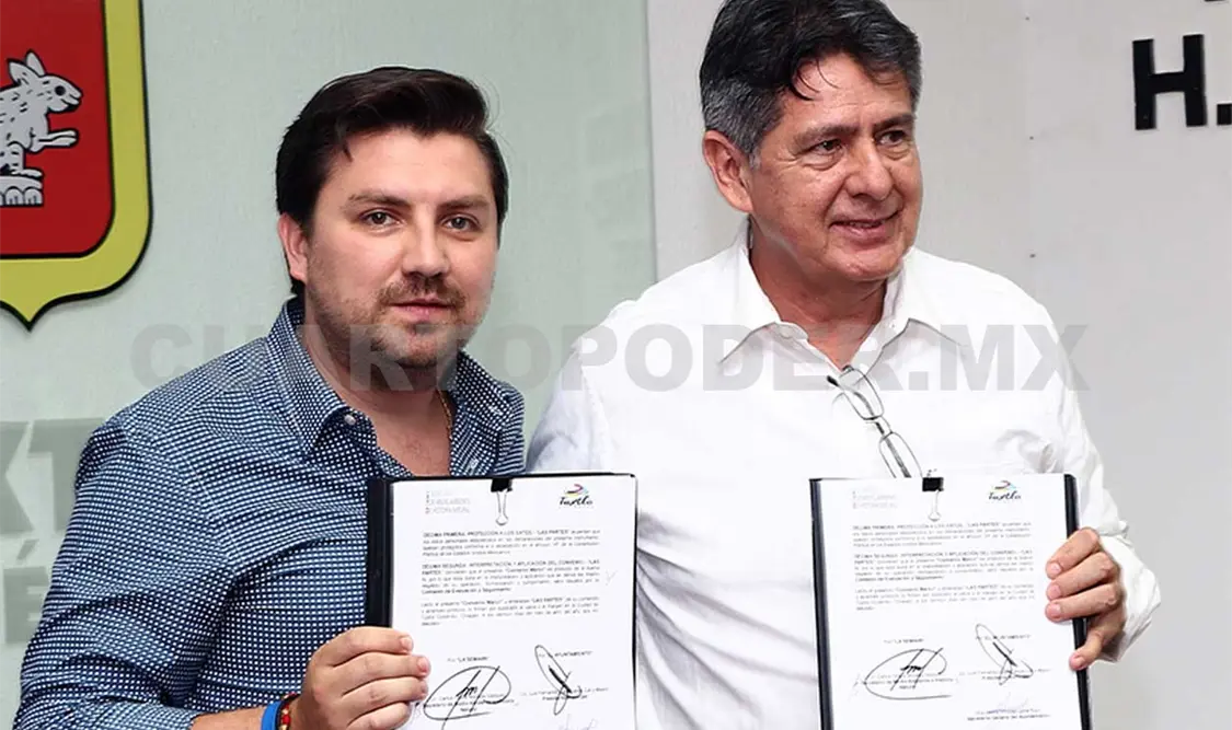 Con la firma de este convenio, ambas dependencias buscan mejorar la imagen verde de la capital chiapaneca y promover el cuidado del medio ambiente. CP
