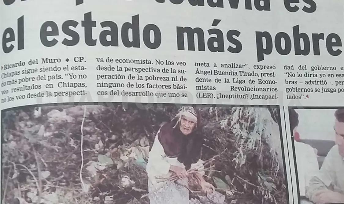 Siniestro pasado: Chiapas, todavía en pobreza