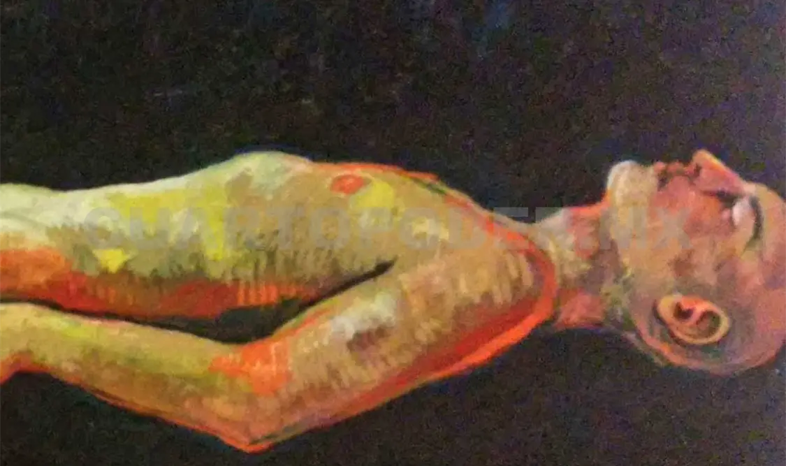 El autor de la obra, Reynaldo Velázquez. Cortesía