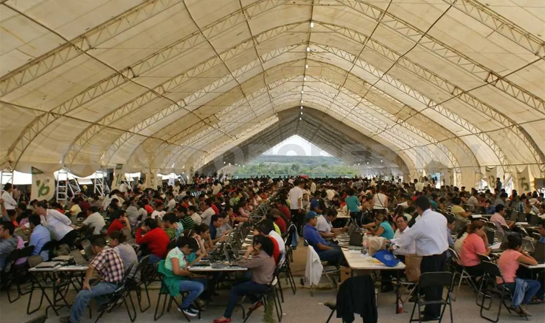 Para la evaluación se establecieron 248 sedes en 27 entidades federativas. Agencias