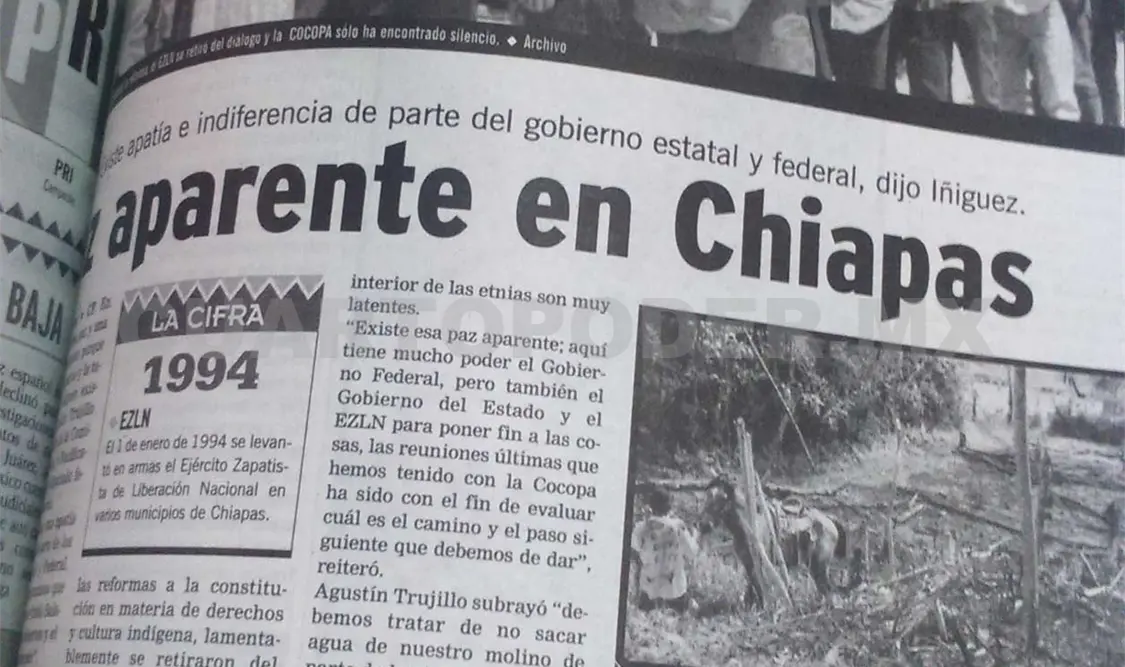 Siniestro pasado: Paz aparente en Chiapas
