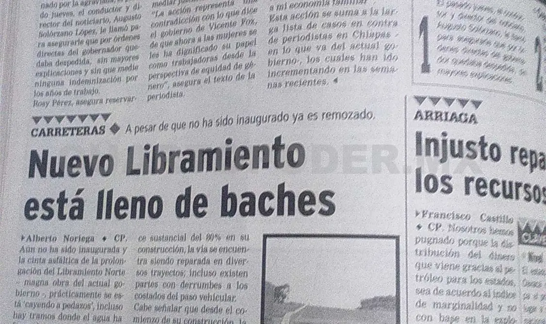 Siniestro pasado: Arbitrario despido de reportera