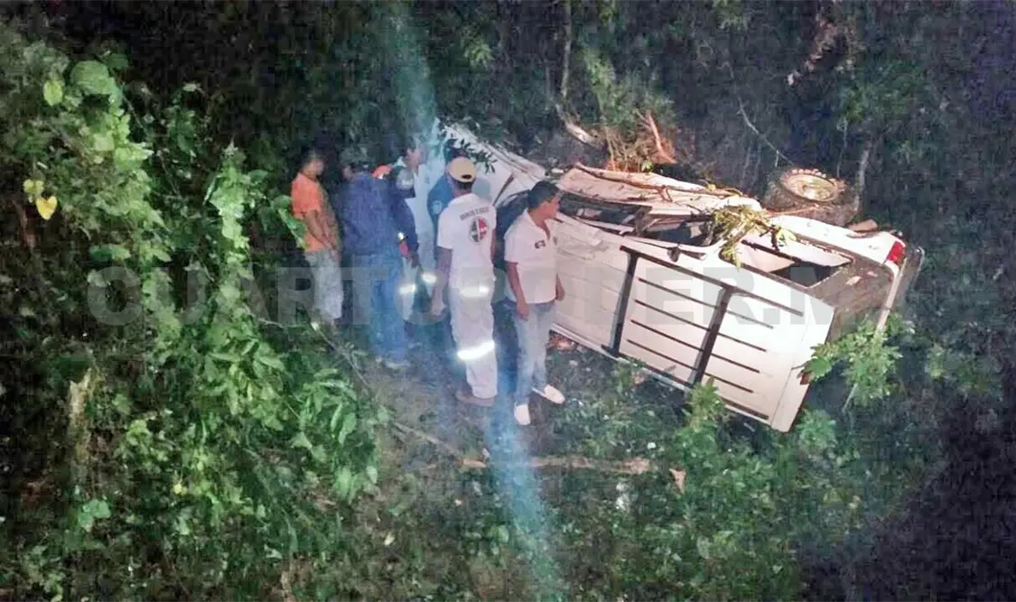 Conductor grave, tras accidente carretero
