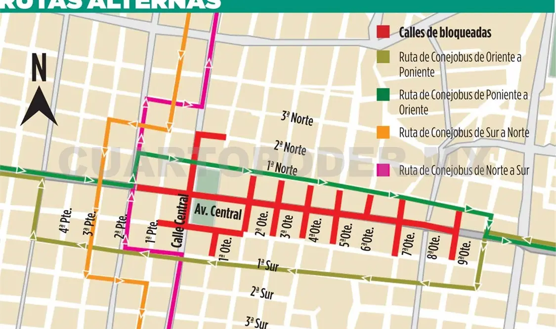 Alrededor de un kilómetro ocupa el plantón
