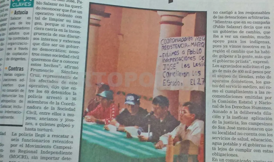 Siniestro pasado: Evocan represión pablista