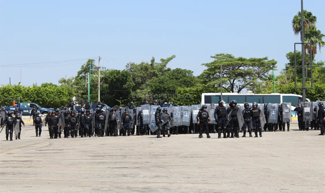 Arribo de policías federales