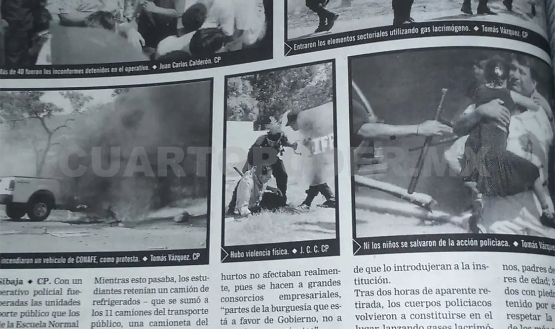 Siniestro pasado: Entran policías a escuela