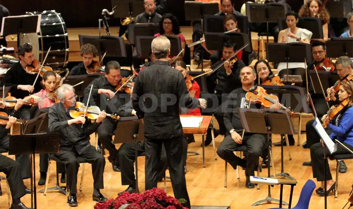 La orquesta Sinfónica de Minería. Cortesía