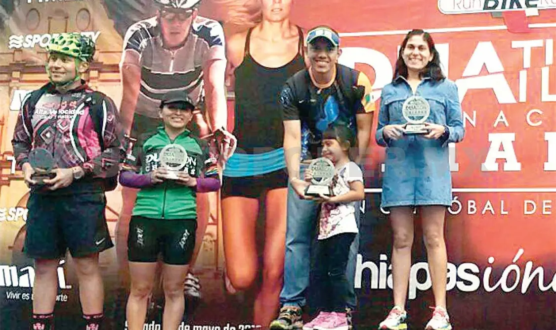 Fueron 874 los duatletas que tomaron parte en el evento. Cortesía