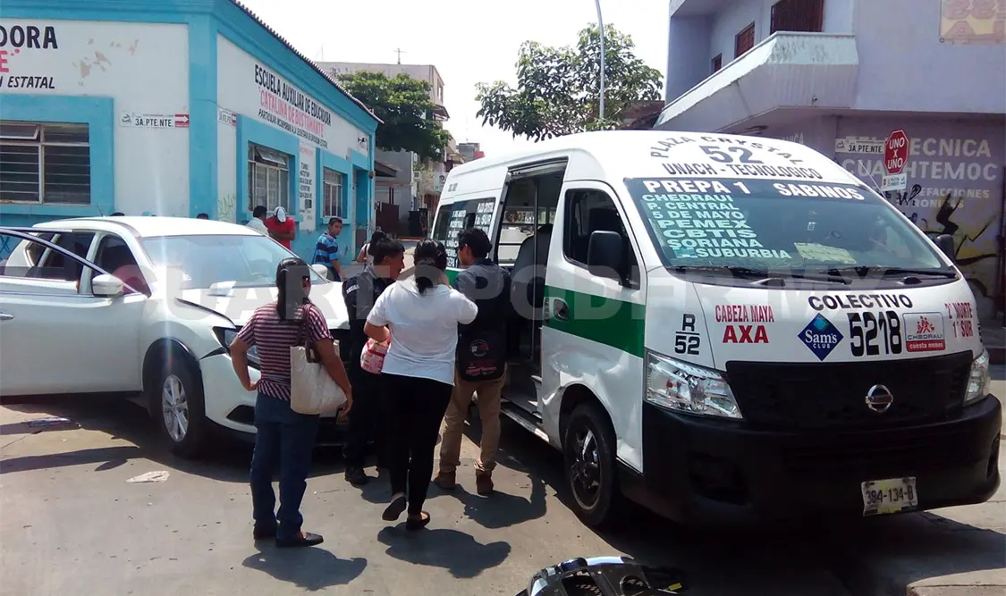 Al menos tres lesionados en accidente de uno por uno