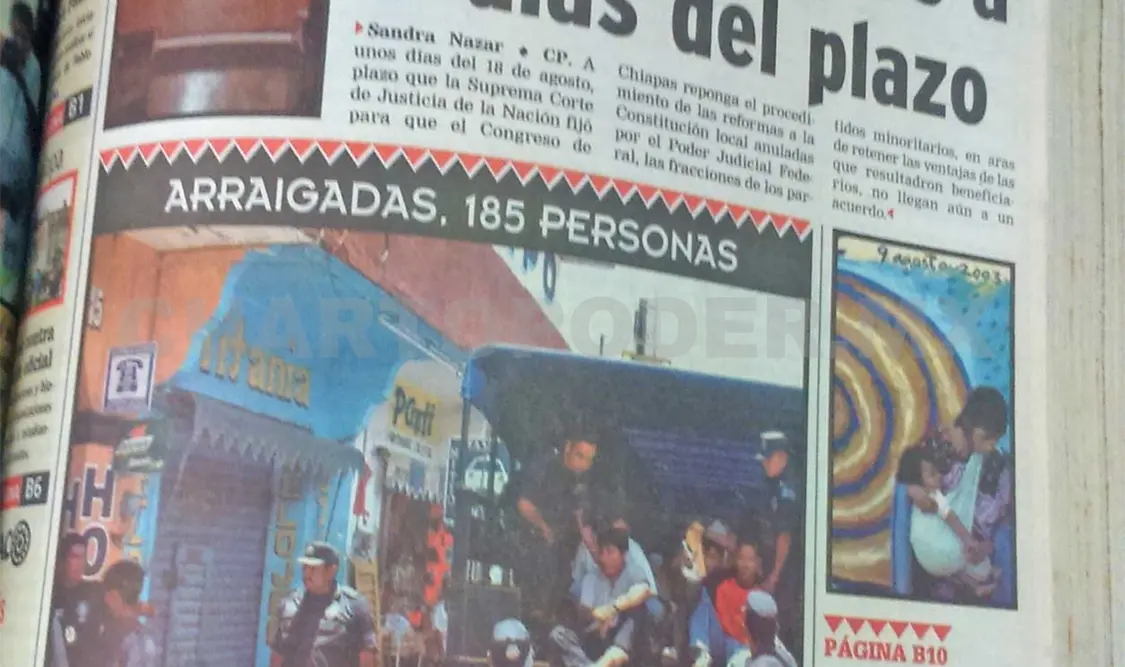 Siniestro pasado: Tachan represión de Pablo Salazar
