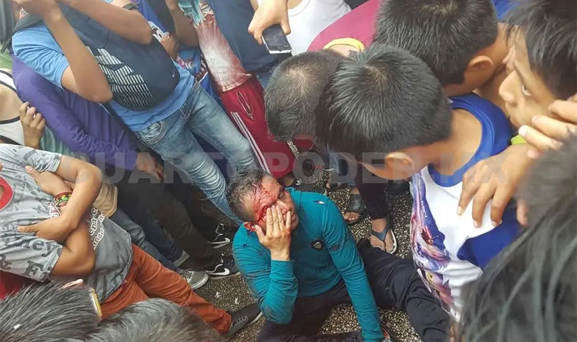 Transeúntes sometieron a un ladrón en el centro de Tuxtla Gutiérrez, en las inmediaciones del mercado Gustavo Díaz Ordaz.