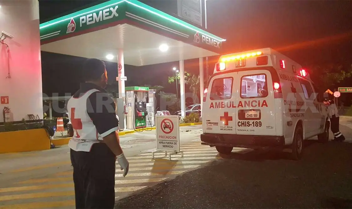 Asalto armado a gasolinera; un herido, el saldo