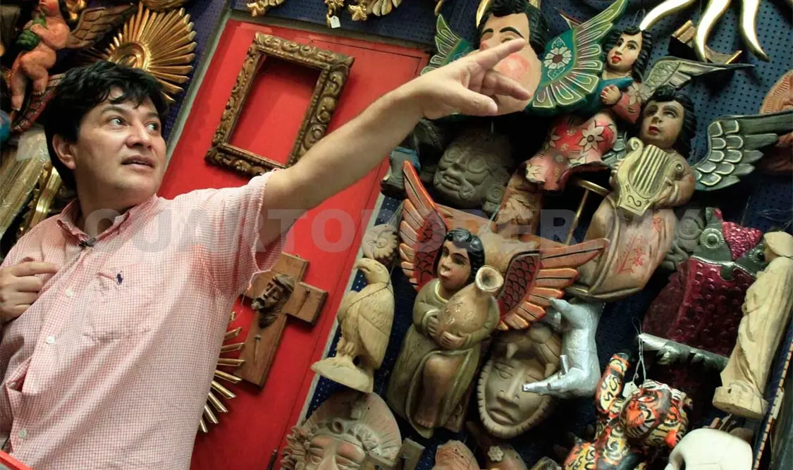 Antonio Silva esculpió su primera pieza entre los 10 y los 12 años de edad; fue un Cristo de madera.