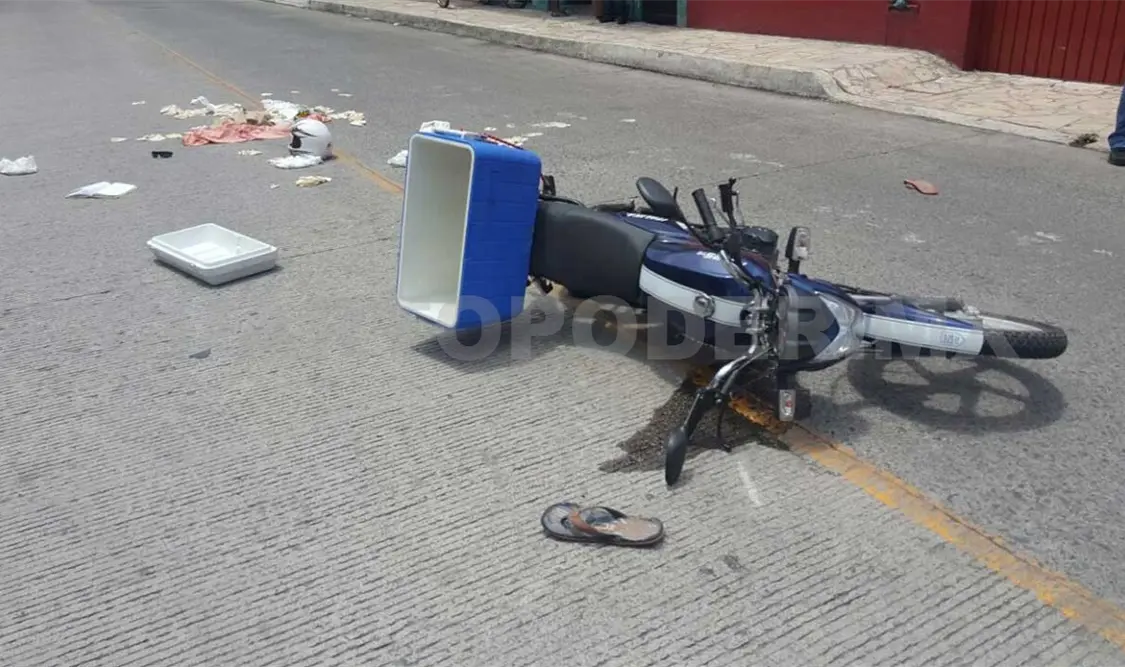 Lesionado luego de ser impactado por una camioneta
