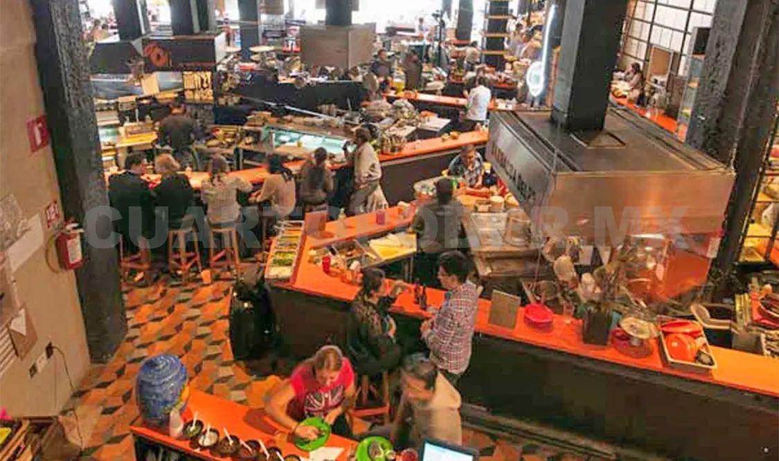 Mercado Gourmet en la colonia Roma. Cortesía