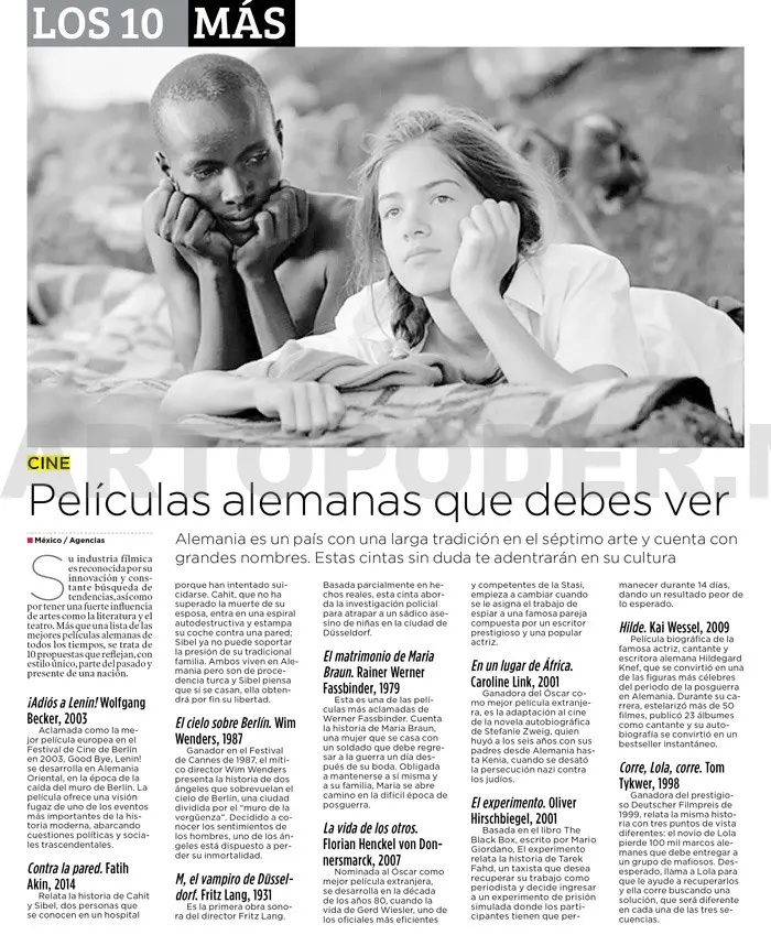 Películas alemanas que debes ver