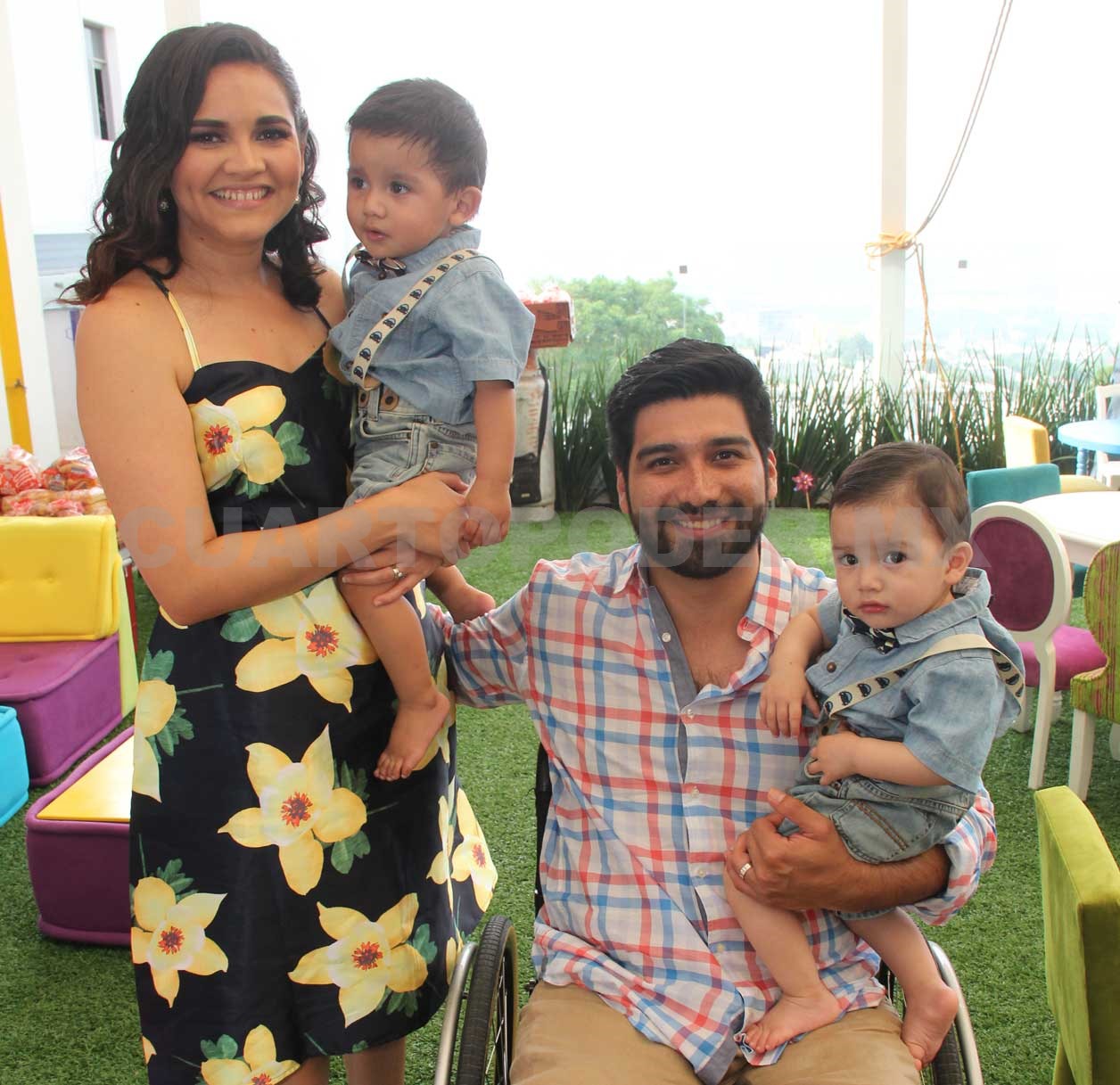 David y Matías celebraron su primer añito
