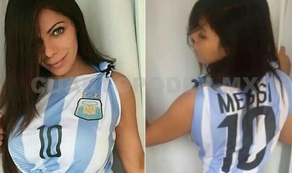 Miss BumBum trata de convencer a Messi