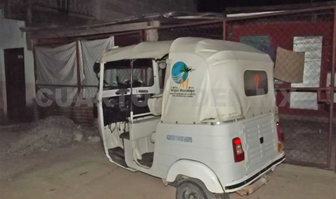 Ebrio cae de mototaxi