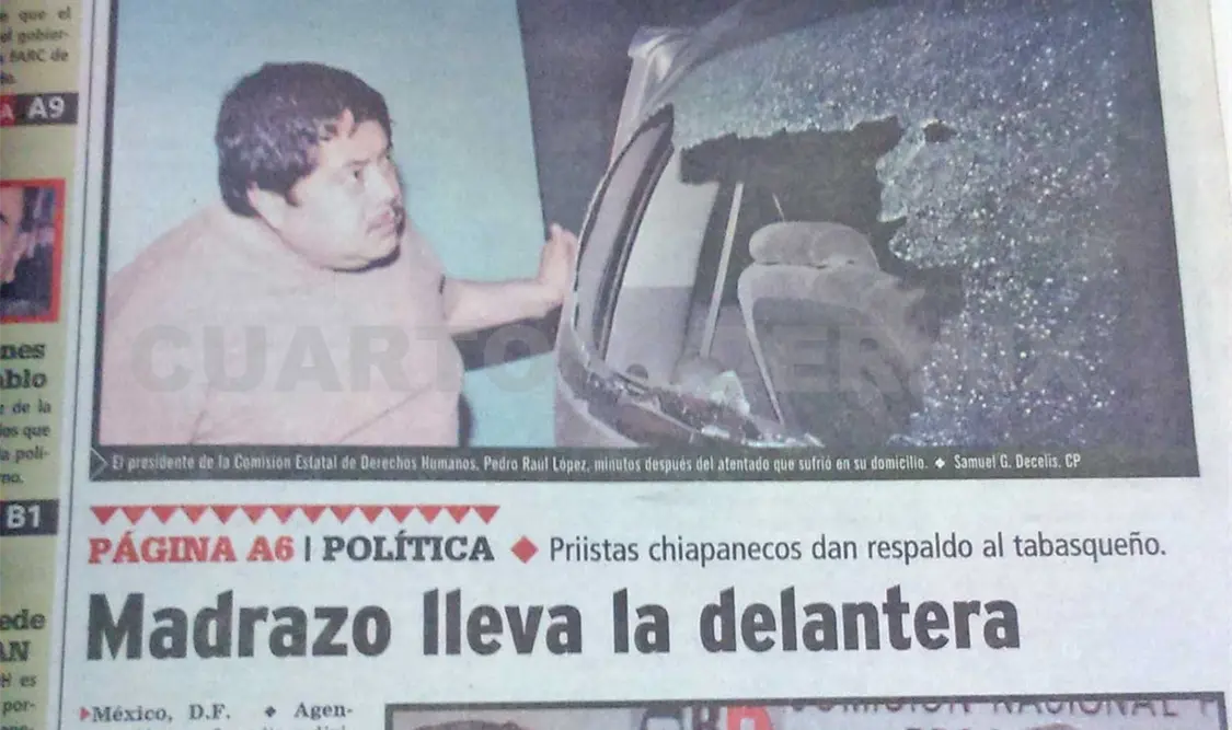Siniestro pasado: Atentado en Chiapas: Inseguridad segura