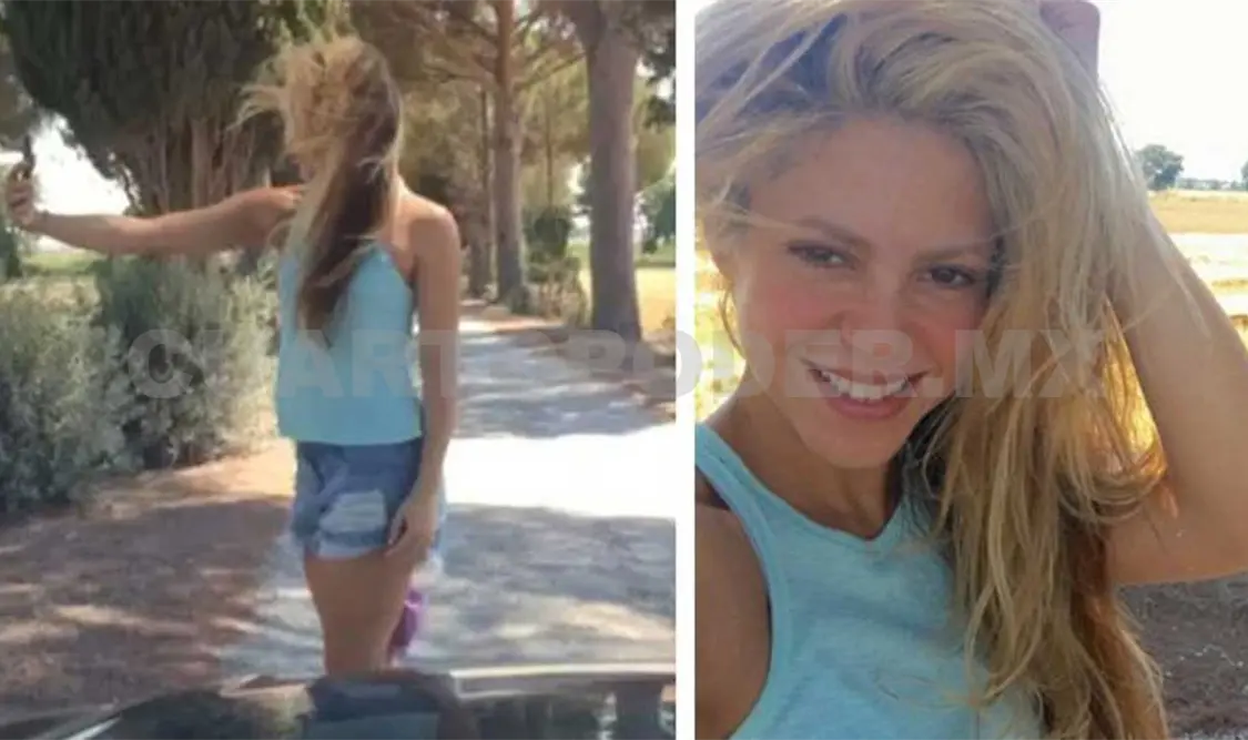 Piqué se burla de Shakira por selfie