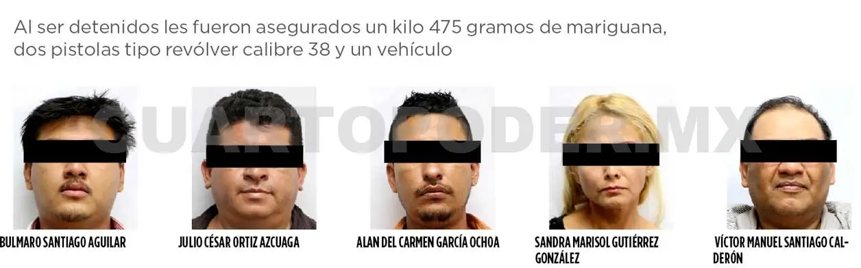 Detienen a cinco por robo a sucursal de Banamex