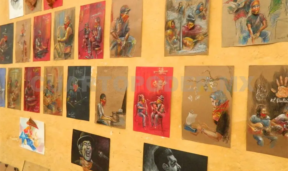 Exponen pinturas en Catedral San Nicolás