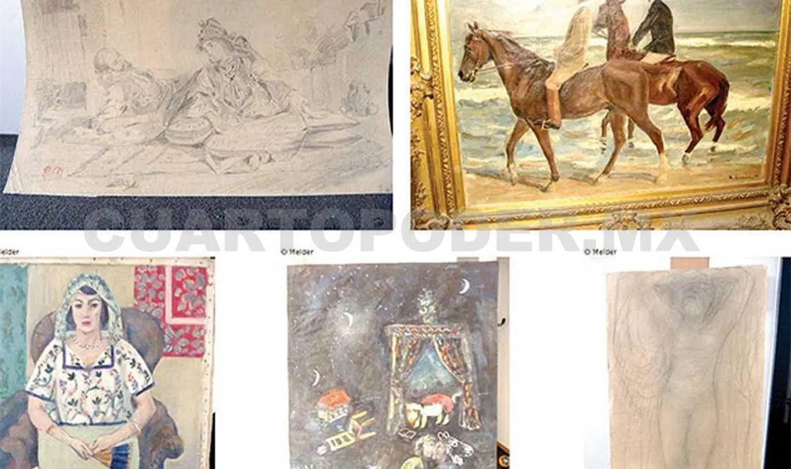 Algunas de las obras de arte estudiadas. Cortesía