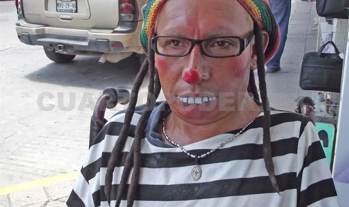 Payaso “Cristal”, frágil, pero con temple de acero