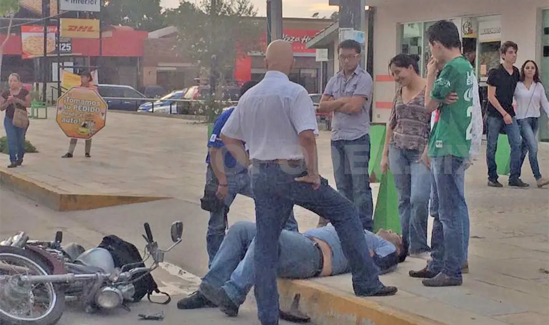 Moto arrollada por ir en ciclovía