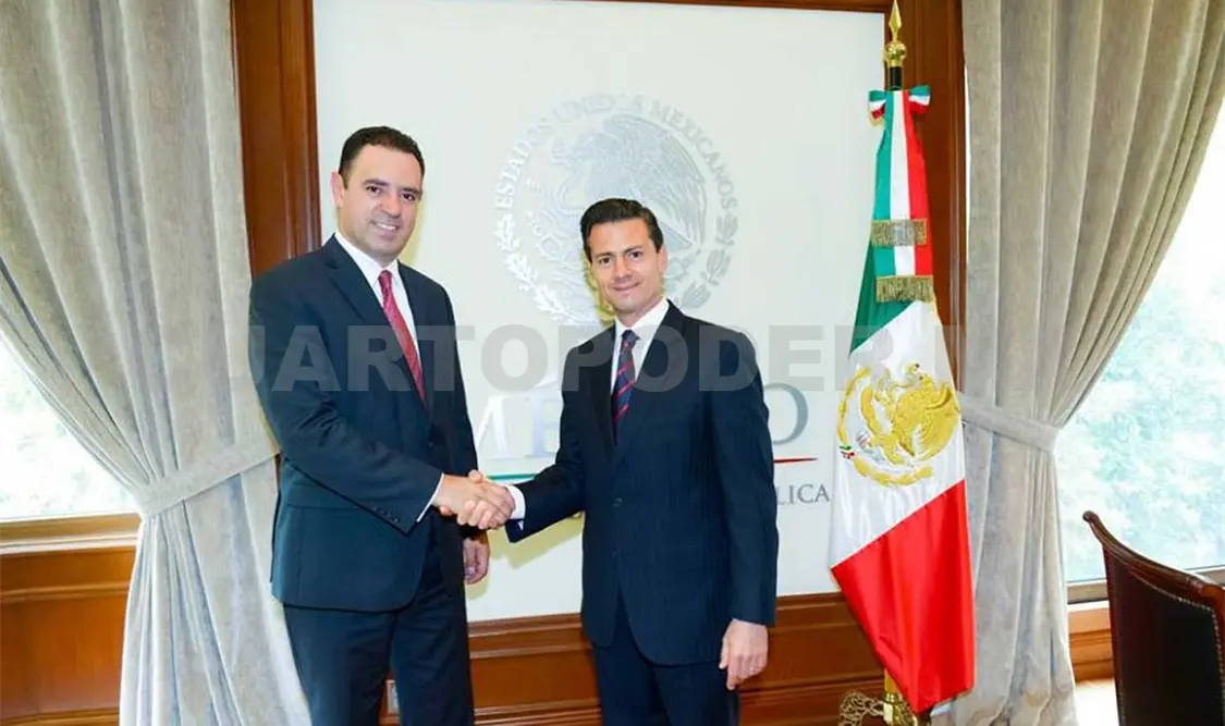 EPN recibe a Alejandro Tello en los Pinos
