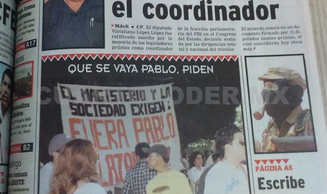 Siniestro pasado: Marchan alumnos contra el Gobierno