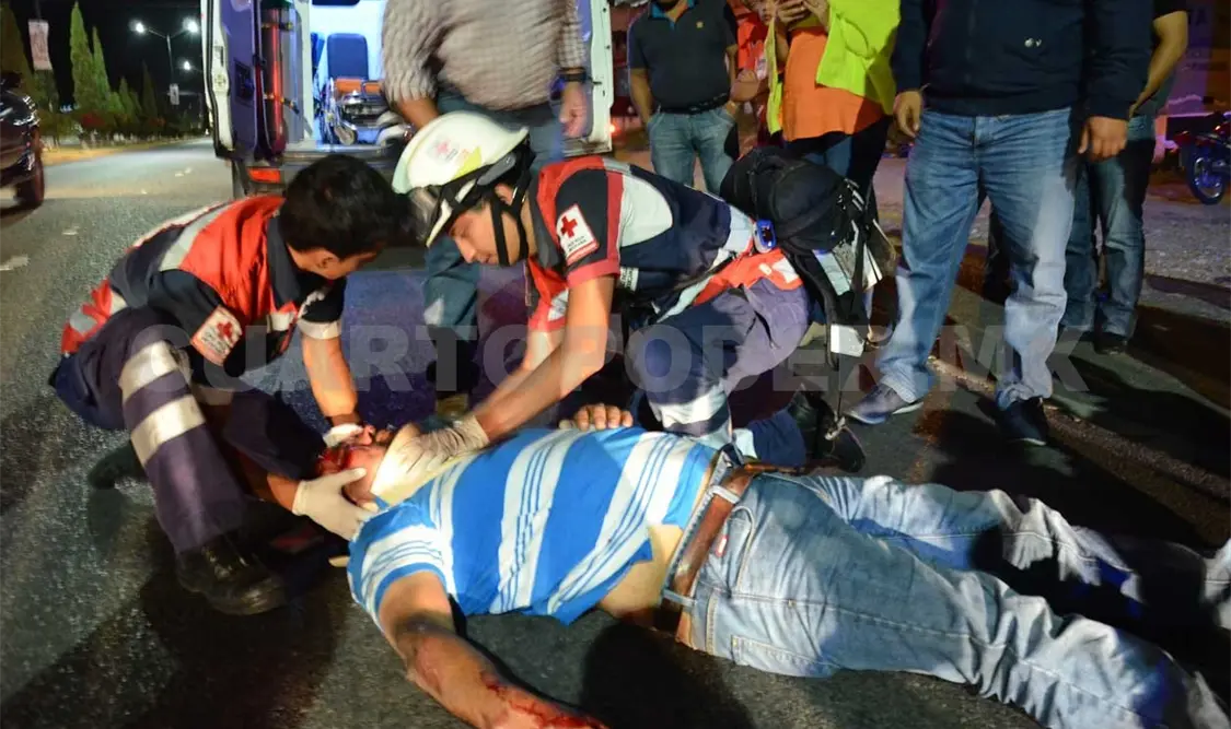 Sujeto fue atropellado y asaltado en bulevar