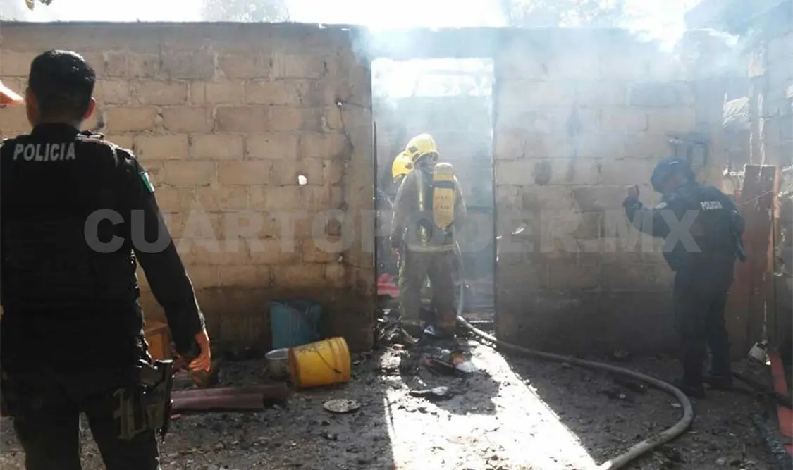 Vándalos prenden fuego a domicilio