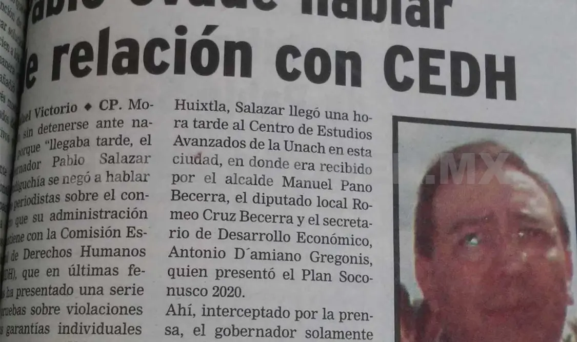 Pablo Salazar, siempre fue evasivo con los medios de comunicación. CP