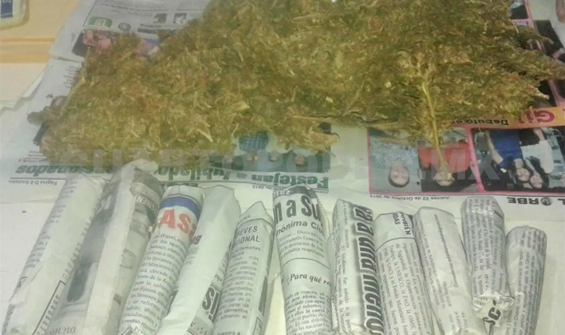 Cae tabasqueño con más de dos kilos de marihuana