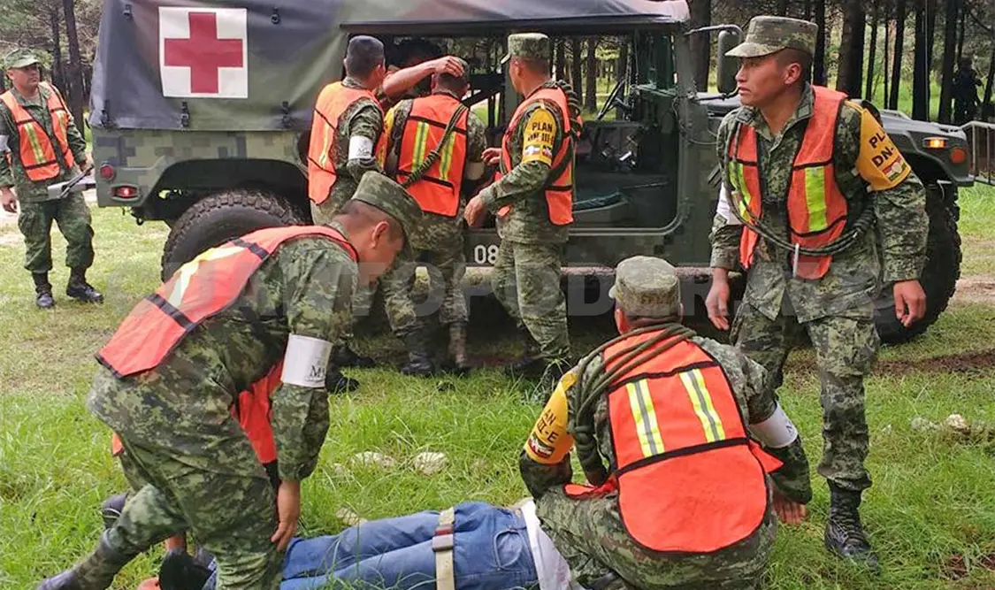Realizan simulacro por 50 años del Plan DN-III-E