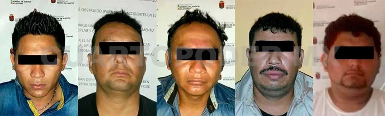 Cinco hombres fueron detenidos por la Policía, cuando amagaban a los vigías del banco, con el fin de robar más de 3 millones de pesos. Ramiro López / CP