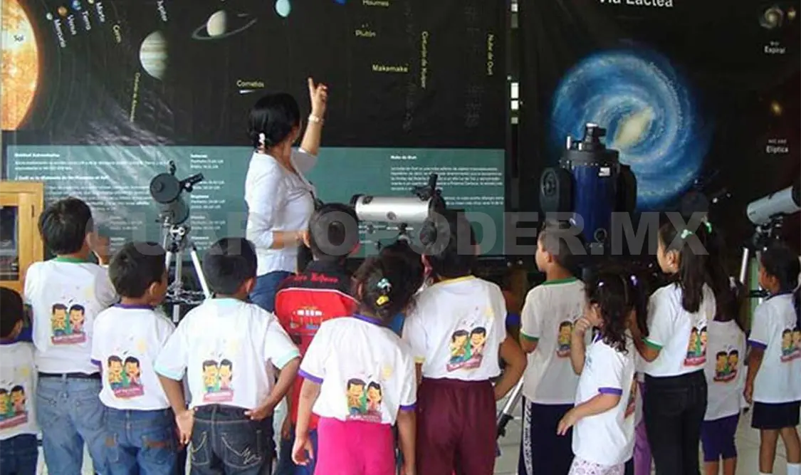 El director general del Cobach afirmó que el planetario va más allá al posicionarse como punto de referencia para el turismo nacional e internacional. CP