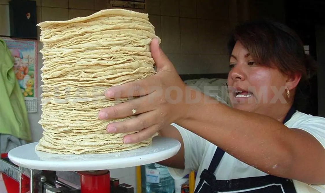El precio de la tortilla no baja, pese a la reducción del precio del gas. Cortesía
